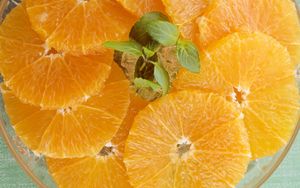 Превью обои апельсин, нарезка, фрукт, очищенный