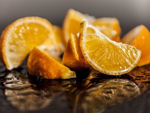 Превью обои апельсин, нарезка, цитрус