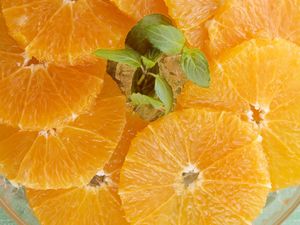 Превью обои апельсин, очищенный, спелый, цитрус
