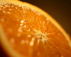 Превью обои апельсин, срез, спелый, сочный, оранжевый