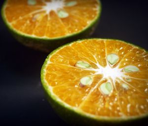 Превью обои апельсин, цитрус, надрез