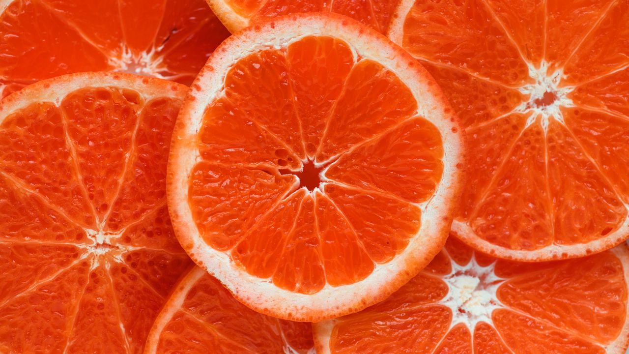 Обои апельсин, цитрус, спелый, фрукт