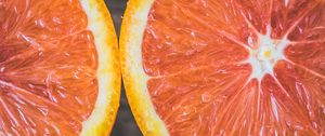 Превью обои апельсин, цитрус, срез, спелый