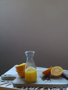 Превью обои апельсиновый сок, апельсины, кувшин, свежий