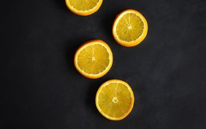 Превью обои апельсины, фрукты, цитрус, дольки
