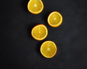 Превью обои апельсины, фрукты, цитрус, дольки