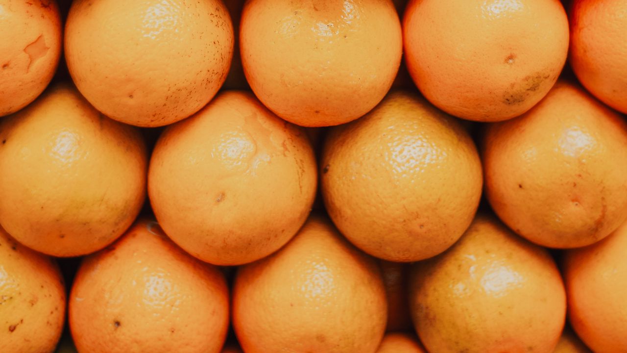 Обои апельсины, фрукты, цитрус, оранжевый