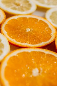 Превью обои апельсины, нарезка, лимоны, фрукты