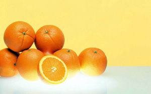 Превью обои апельсины, спелый, фрукт
