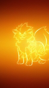 Превью обои arcanine, покемон, фон, животное