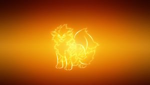 Превью обои arcanine, покемон, фон, животное