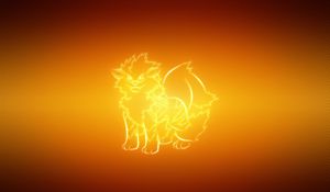 Превью обои arcanine, покемон, фон, животное