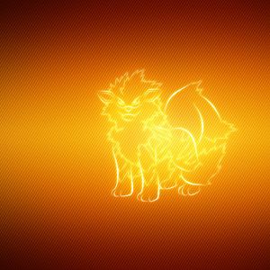 Превью обои arcanine, покемон, фон, животное