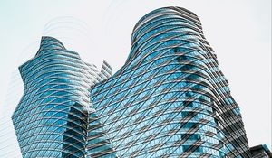 Превью обои архитектура, здание, стекло, окна, грани