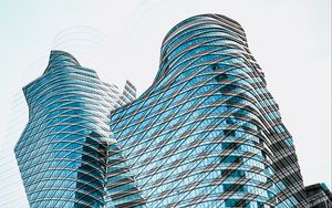 Превью обои архитектура, здание, стекло, окна, грани