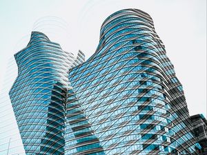 Превью обои архитектура, здание, стекло, окна, грани