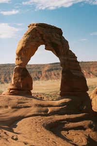Превью обои арка, каньон, песчаный, скалы, песок