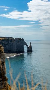 Превью обои арка, скалы, побережье, море, вода