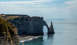 Превью обои арка, скалы, побережье, море, вода