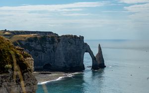 Превью обои арка, скалы, побережье, море, вода