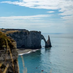 Превью обои арка, скалы, побережье, море, вода