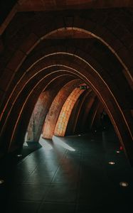 Превью обои арки, здание, архитектура, тоннель, коридор
