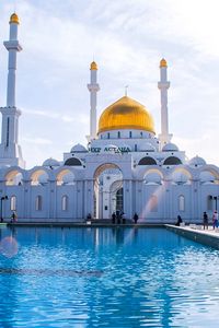Превью обои астана, мечеть, минарет, казахстан