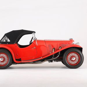 Превью обои aston, martin, 1937, красный, ретро, вид сбоку, стиль, астон мартин, авто