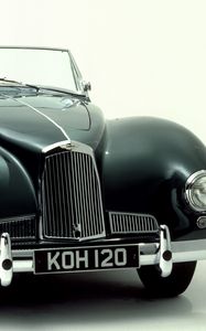 Превью обои aston martin, 1948, зеленый, вид спереди, стиль, ретро, авто