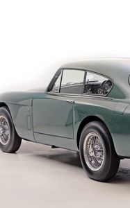 Превью обои aston martin, 1958, зеленый, вид сбоку, стиль, астон мартин, авто, ретро