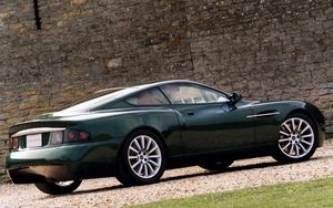 Превью обои aston martin, 1998, зеленый, вид сбоку, концепт кар, авто