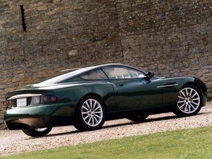 Превью обои aston martin, 1998, зеленый, вид сбоку, концепт кар, авто