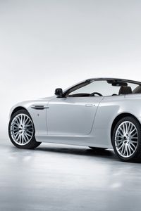 Превью обои астон мартин, 2008, белый, вид сбоку, стиль, aston martin, db9, авто