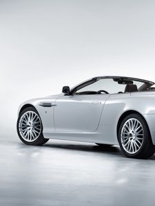 Превью обои астон мартин, 2008, белый, вид сбоку, стиль, aston martin, db9, авто