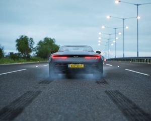 Превью обои aston martin db1117, aston martin, спорткар, автомобиль, фары