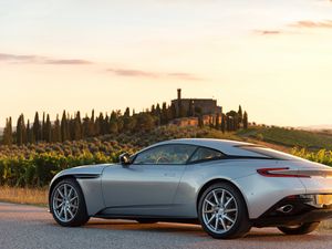 Превью обои aston martin, db11, вид сбоку