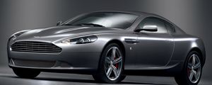 Превью обои aston martin, db9, 2008, серый металлик, вид сбоку, стиль, астон мартин, авто