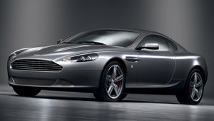 Превью обои aston martin, db9, 2008, серый металлик, вид сбоку, стиль, астон мартин, авто