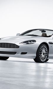 Превью обои aston martin, db9, 2008, белый, вид сбоку, стиль, спорт, астон мартин, авто