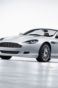 Превью обои aston martin, db9, 2008, белый, вид сбоку, стиль, спорт, астон мартин, авто