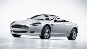 Превью обои aston martin, db9, 2008, белый, вид сбоку, стиль, спорт, астон мартин, авто