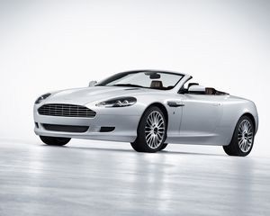 Превью обои aston martin, db9, 2008, белый, вид сбоку, стиль, спорт, астон мартин, авто