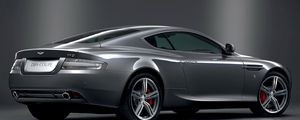 Превью обои aston martin, db9, 2008, серый металлик, вид сбоку, стиль, спорт, астон мартин, авто