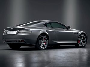 Превью обои aston martin, db9, 2008, серый металлик, вид сбоку, стиль, спорт, астон мартин, авто