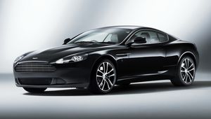 Превью обои aston martin, db9, 2010, черный, вид сбоку, стиль, авто