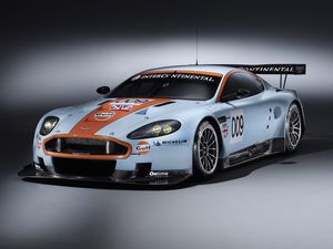 Превью обои aston martin, dbr9, 2008, белый, вид спереди, стиль, астон мартин, авто, спорт