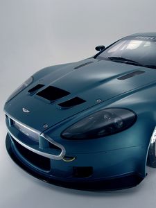 Превью обои aston martin, dbrs9, 2005, зеленый, вид спереди, стиль, авто, спорт