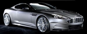 Превью обои aston martin, dbs, 2006, серый металлик, вид сбоку, спорт, астон мартин, авто