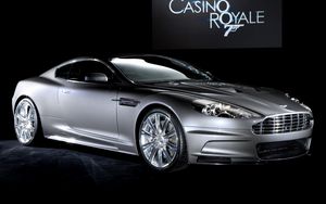 Превью обои aston martin, dbs, 2006, серый металлик, вид сбоку, спорт, астон мартин, авто