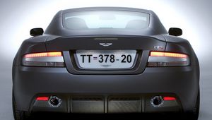 Превью обои aston martin, dbs, 2006, серый, вид сзади, стиль, астон мартин, авто